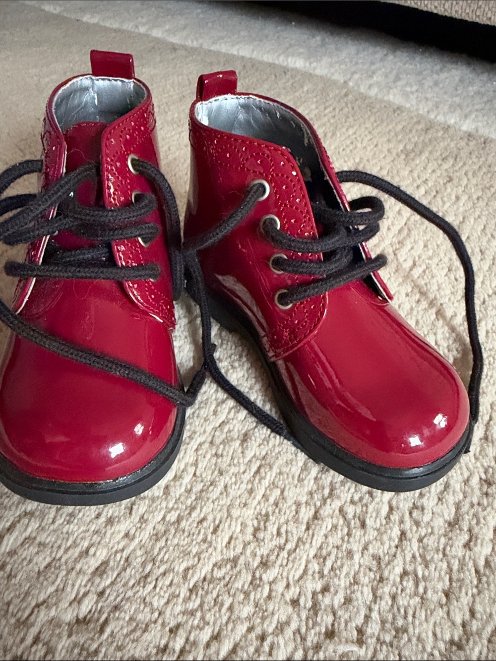 stride rite CH184 Red Baby Size 7M Boots